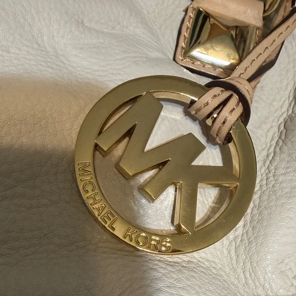 Michael Kors Cream Satchel with Gold Accents - Picture 2 of 9